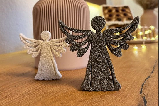 Adornos navideños con forma de angel