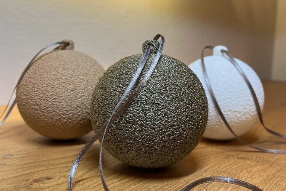Adornos navideños con forma de bola 