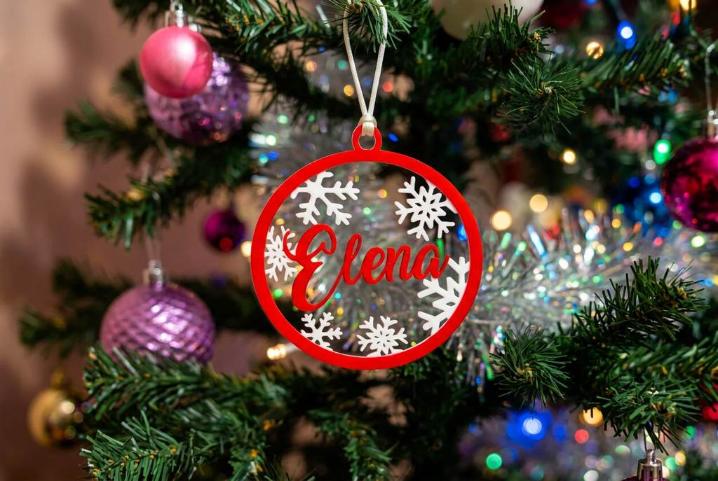 Bola de navidad con tu nombre personalizado