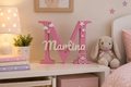 Inicial decorativa personalizada de SiblingsJD para decorar una habitación o escritorio.