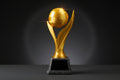Trofeo de fútbol impreso en 3D para premiar jugadores o equipos.
